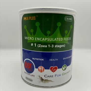 Microencapsulated compound feed for Daphnia-stage larvae Microencapsulated compound feed for Daphnia-stage larvae